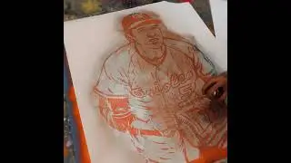 Painting Brooks Robinson for Topps Project70