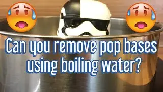 Can you remove Star Wars pops from their bases using boiling water?