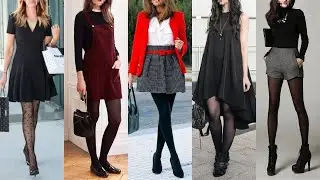 IDEAS ELEGANTES USANDO MEDIAS NEGRAS 🤩TENDENCIAS OTOÑO E INVIERNO💥ELEGANT IDEAS WITH BLACK STOCKINGS
