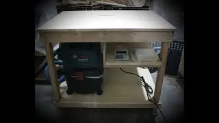 Simple Wood Workbench Table DIY Build
