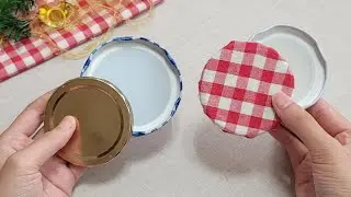 Гениальные идеи рождественских украшений с крышками от банок &mdash; Идеи поделок из вторичного сырья
