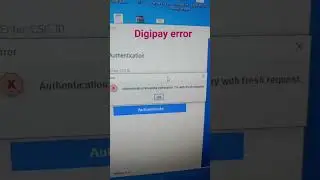 Digipay error authentication attempts exhausted try with fresh request #shorts