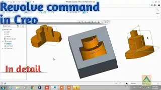 Revolve Command In Creo || In Detail || CAD CAM EXPERT