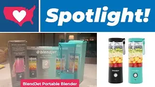 BlendJet Portable Blender | 2‑Pack Cordless Smoothie Maker for Travel, Gym & Home