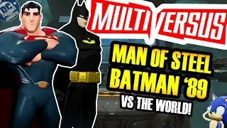 CAVILL SUPERMAN & KEATON BATMAN! MultiVersus Mods Gameplay (FT TeladiaPlays!)