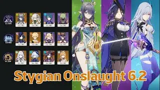 6.2 Fearless Stygian Onslaught Clear | Lauma Hyperbloom | Clorinde Overload  | Skirk Freeze