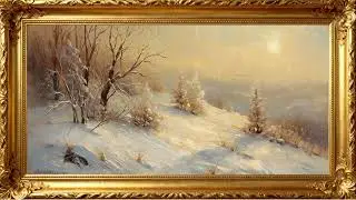 Shimmering Winter Gold &ndash; 4K Landscape Ambience for TV Background | 4K Frame TV Art