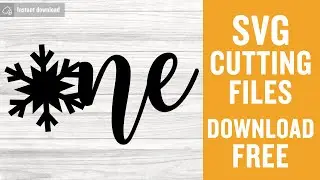 One Snowflake Svg Free Cut File for Cricut