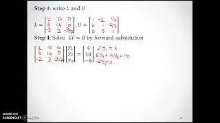 Crout's Method example