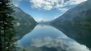 Relaxing Train Trip to Hallstatt Station, Austria | Lake Hallstatt & Austrian Alp view #hallstatt 