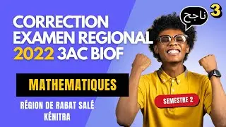 Correction complète de l'examen régional Maths 2022 Rabat Salé Kénitra 3AC année collège BIOF