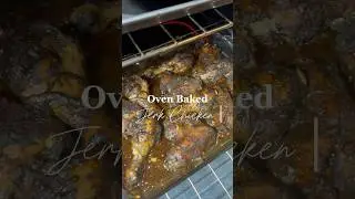 Juicy Oven Baked Jerk Chicken!! 🇯🇲🔥 #jerkchicken #jamaicanfood #shorts #viralvideo #recipe