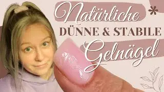 Easy NATÜRLICHE DÜNNE GELNÄGEL im GELLACK STYLE #nails #diy #easy #tutorial #howto #nailart #hack