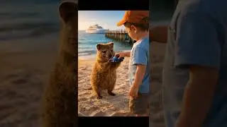 The cute quoka returned the car.#kids #quokka #animation