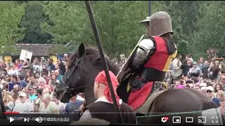 Jousting performance at Ohio Renaissance Festival 2019 {4K} Sat, Aug. 31 - A