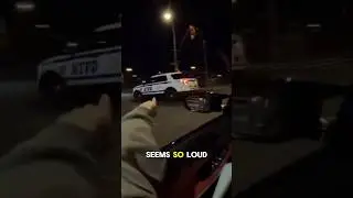Squeeze Benz Donuts around nypd cop #car #takeover #srt #drift