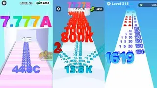 Number Master vs Number Run vs Number Shooting | Run, Merge, Add & Shoot Number 🔢🎮