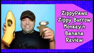 ZippyPaws Zippy Burrow Monkey'n Banana Puppy Toy Review MumblesVideos