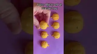 Easy Mini Pumpkin Papier M&acirc;ch&eacute; With Ice Cube Tray