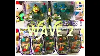 Grossery Gang Series 5 Time Wars Wave 2 Action Figures and 4 Packs Unboxing
