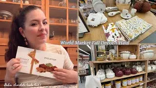 World Market FALL Decor 2025 + Viral Dubai Chocolate Taste Test 🍂🍫✨