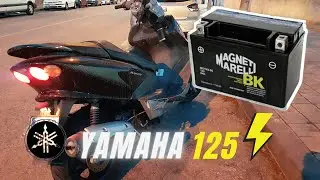 YAMAHA MAJESTY 125 CAMBIO DE BATERIA MUERTA !NO ARRANCA !