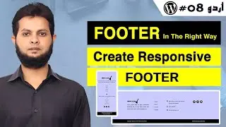 Create Custom Responsive Footer with Header & Footer Plugin Elementor in Wordpress (08) | Codenword