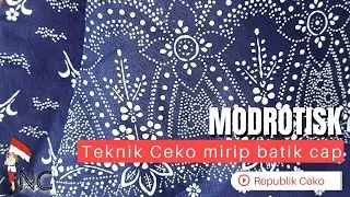 Indonesia punya BATIK, Ceko punya MODROTISK - warisan teknik cetak biru dari Eropa Tengah