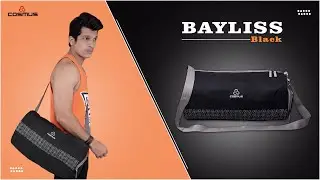 Cosmus Bayliss Multipurpose Polyester Sports Bag with Shoe Compartment  Black