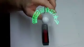 USB Programmable LED Message Cool Fan Mini Advertising Fan Gadget