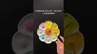 chorome yellow color mixing #satisfying #kids #play #joy