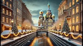 Silent Hours 4K | Cozy Christmas City Ambience ❄️✨ | Inspired by Saint Petersburg
