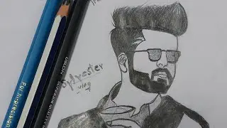 How to draw boy face easily step by step looking side|boy face with glasses |best hair style boy #