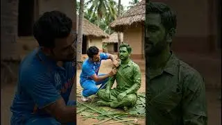 Gaon ki mitti,Hath ki mehnat,Aur leaf art ka next level 🇮🇳🍃#msdhoni #mahi #viralreels #viral #shorts