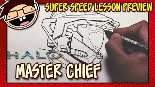 Lesson Preview: How to Draw MASTER CHIEF (Halo)
