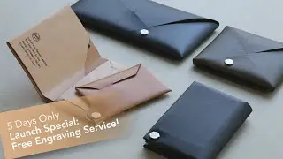 Smoll Origami Leather Wallet Minimalism Reimagined - Super Origami Design Leather Wallet!!!