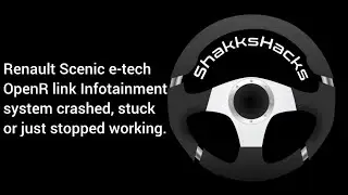 Renault Scenic E-tech OpenR link Infotainment system screen crashed stuck or just stopped working.