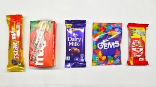 KitKat | Gems | Dairy Milk | Mango | 5 Star | 🍫🍫💓#chocolate #asmr #satisfying #viral 
