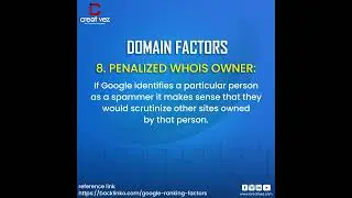 Google&rsquo;s 200 Ranking Factors 2023 by Brian Dean | Domain Factors Part 1(6-9)