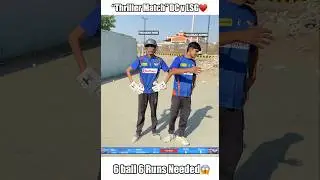Delhi capital vs Lucknow super giants &ldquo;thrill match&rdquo;&hearts;️ ft. Rishabh pant #cricket #shorts