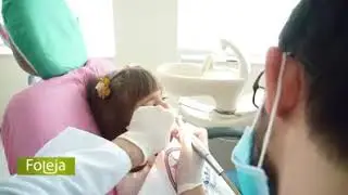 Lea visited the best dentist for children, Dr. Xheladin Ujkani