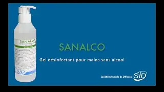 SANALCO - Gel d&eacute;sinfectant pour mains sans alcool