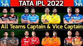 IPL 2022 - All Teams Captain List | All Teams Captain For IPL 2022 | CSK, RCB, KKR Captain 2022
