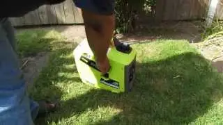 Ryobi 1000 watt inverter generator RYi1000  unbox, setup, start and sound level test