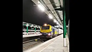 Noche de trenes en la estación provisional de Murcia