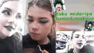 Izuku midoriya themed makeup 