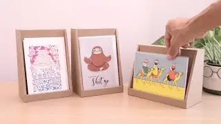 [Cardboard Crafts | DIY] How to make a display stand from cardboard #cardboard
