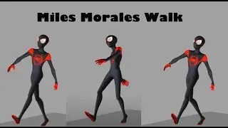 Spiderman Miles Morales walk