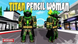 How To Make TITAN PENCIL WOMAN Skibidi Multiverse In Brookhaven (ID Codes) - Roblox