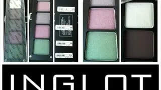 INGLOT - Моя палетка теней + свотчи